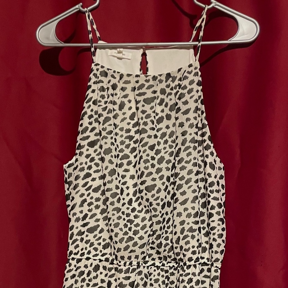 Spaghetti strap White and black dress